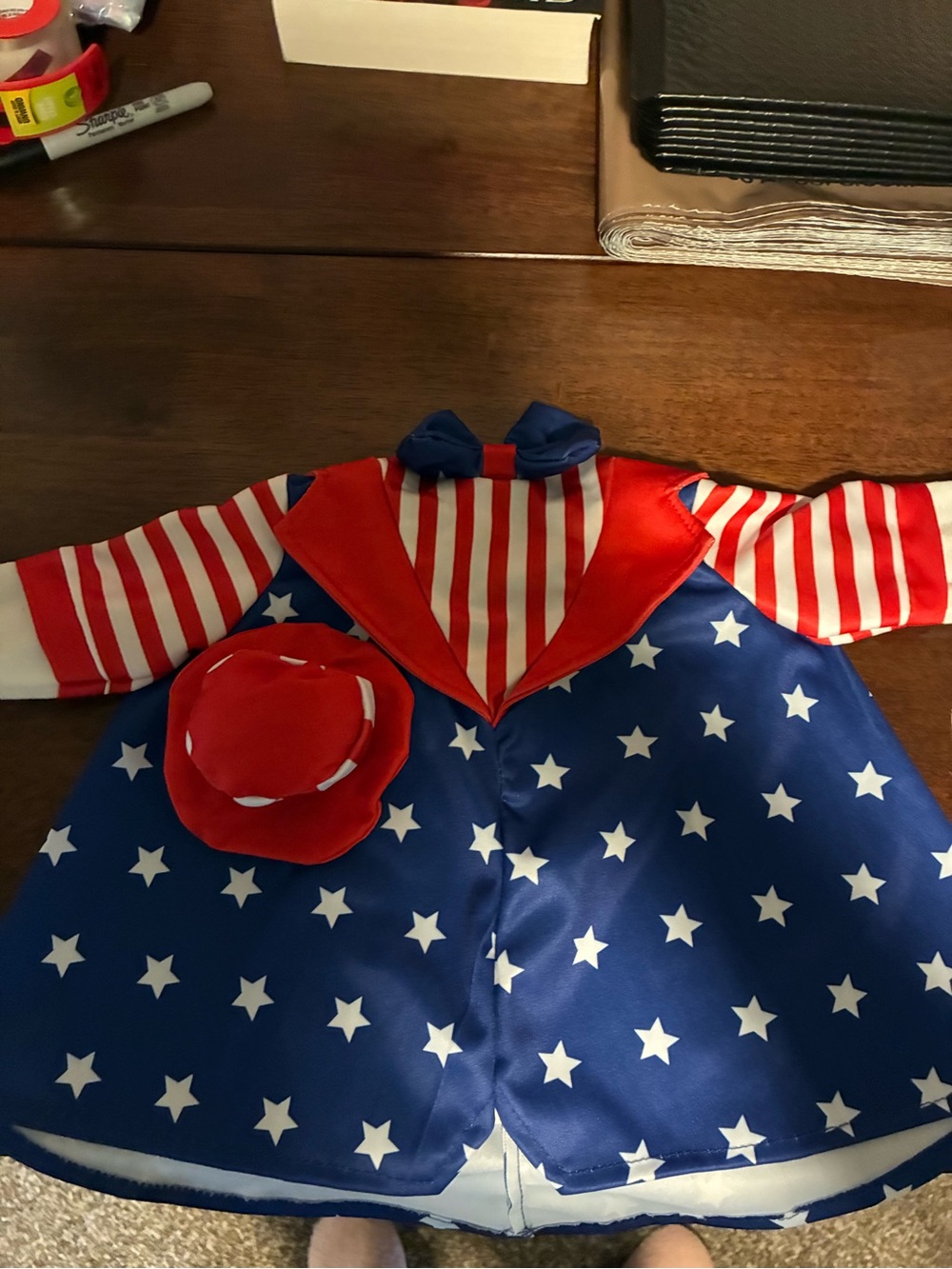 Patriotic Porch Goose outfit